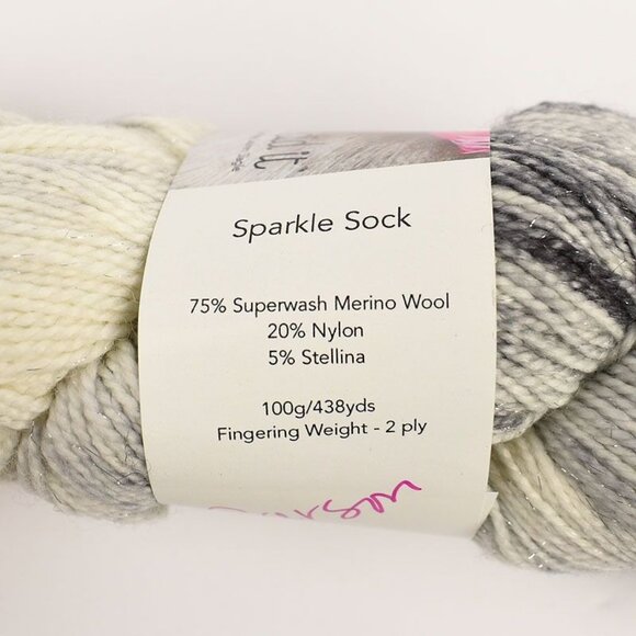 Lolo Did It Sparkle Sock Yarn Fingering Weight SW Merino 2 Ply 438 Yds Carson - Picture 3 of 4